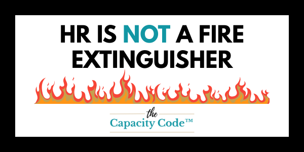 š§Æ HR Is Not a Fire Extinguisher ā Vinyl Sticker (2ā x 1ā)