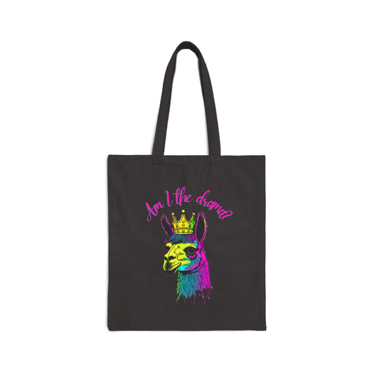 Am I the Drama?-Cotton Canvas Tote Bag in 2 Options!