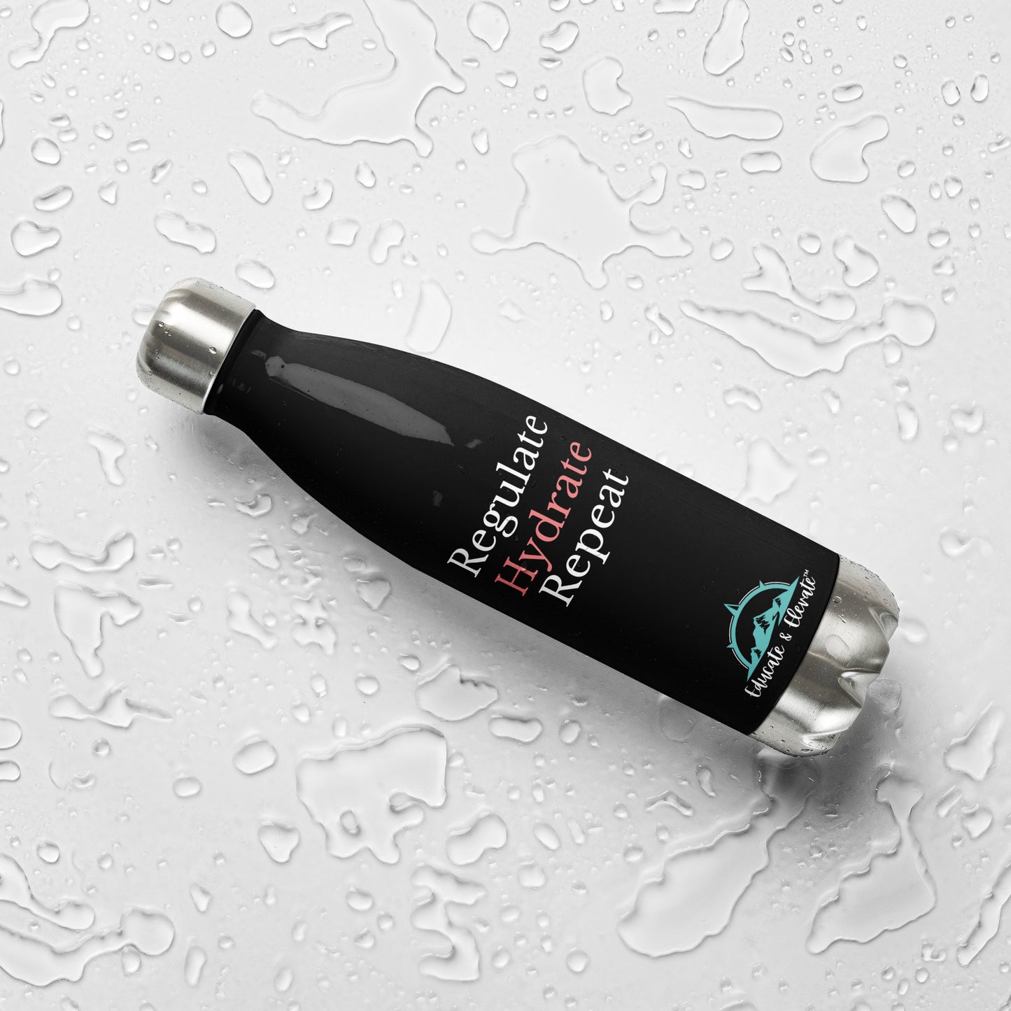 Regulate Hydrate Repeat Stainless Steel Water Bottle