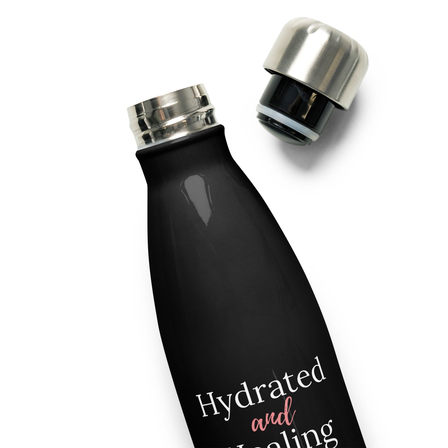 Hydrated and Healing Stainless Steel Water Bottle