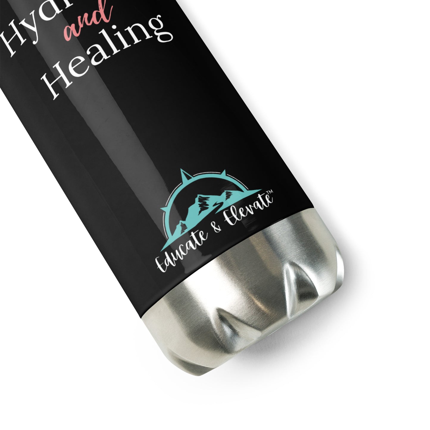 Hydrated and Healing Stainless Steel Water Bottle