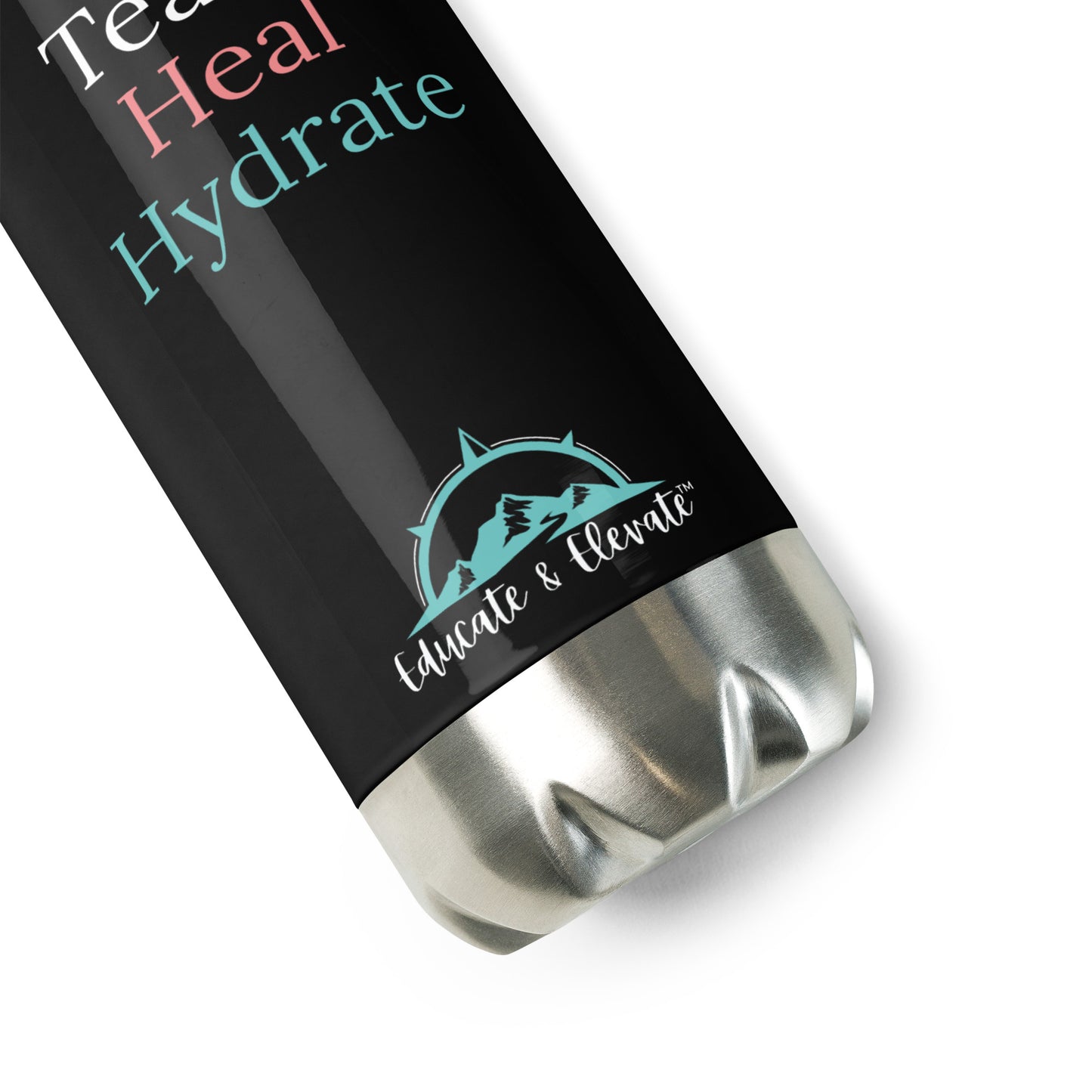 Teach Heal Hydrate Stainless Steel Water Bottle