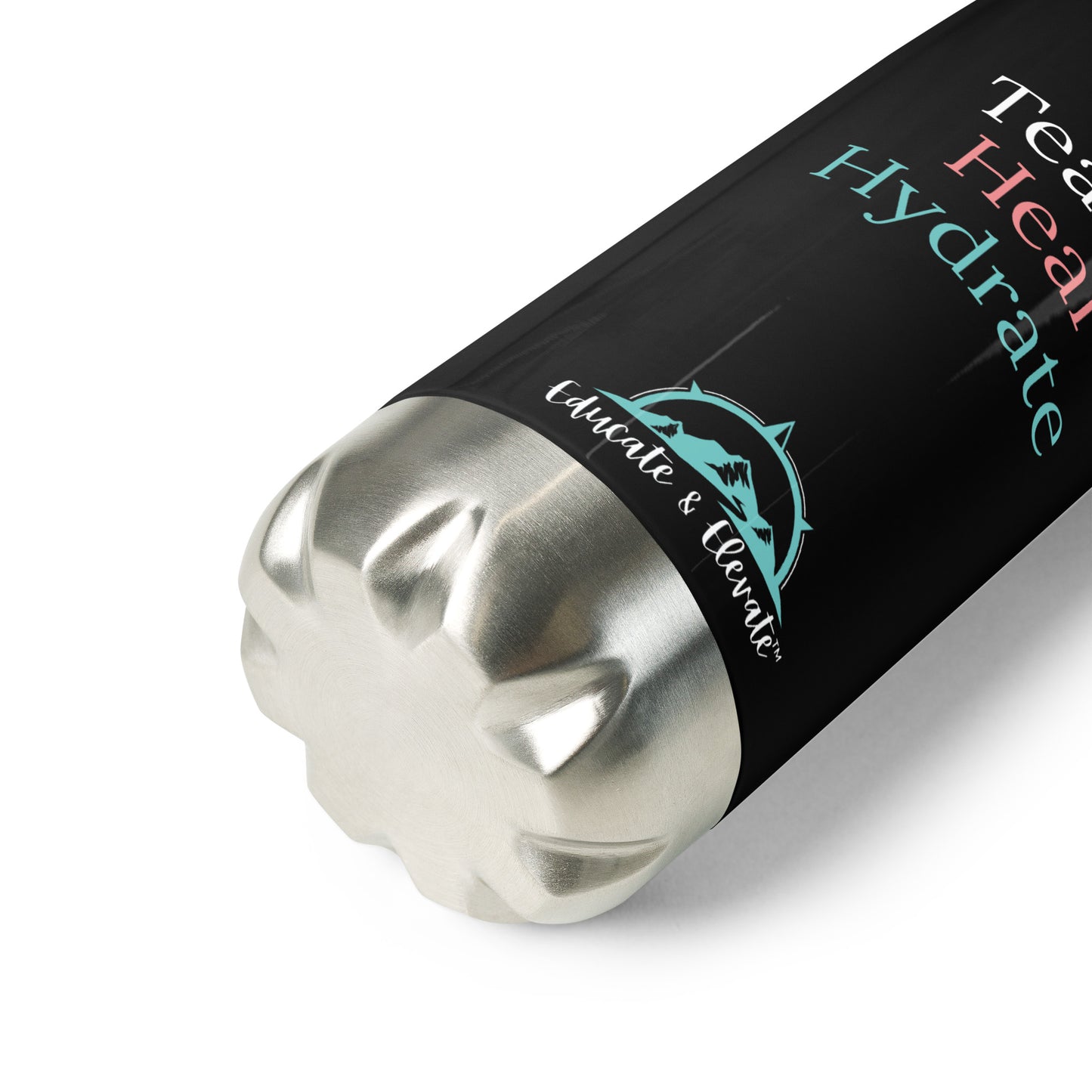Teach Heal Hydrate Stainless Steel Water Bottle