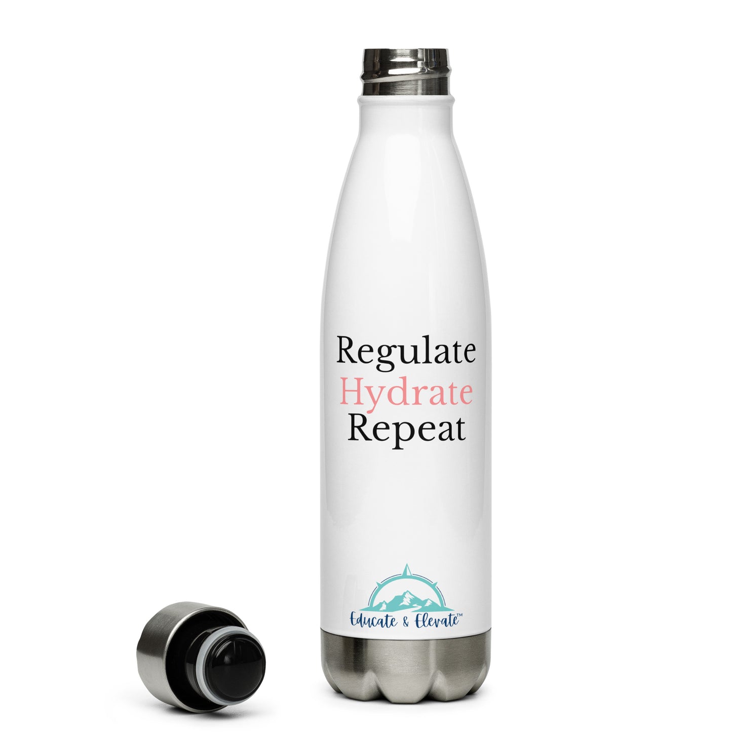 Regulate Hydrate Repeat Stainless Steel Water Bottle