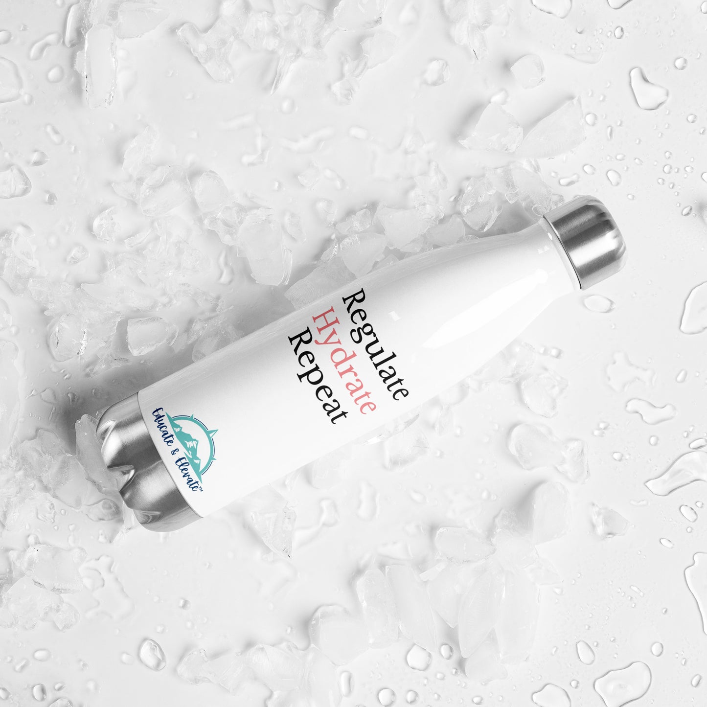 Regulate Hydrate Repeat Stainless Steel Water Bottle