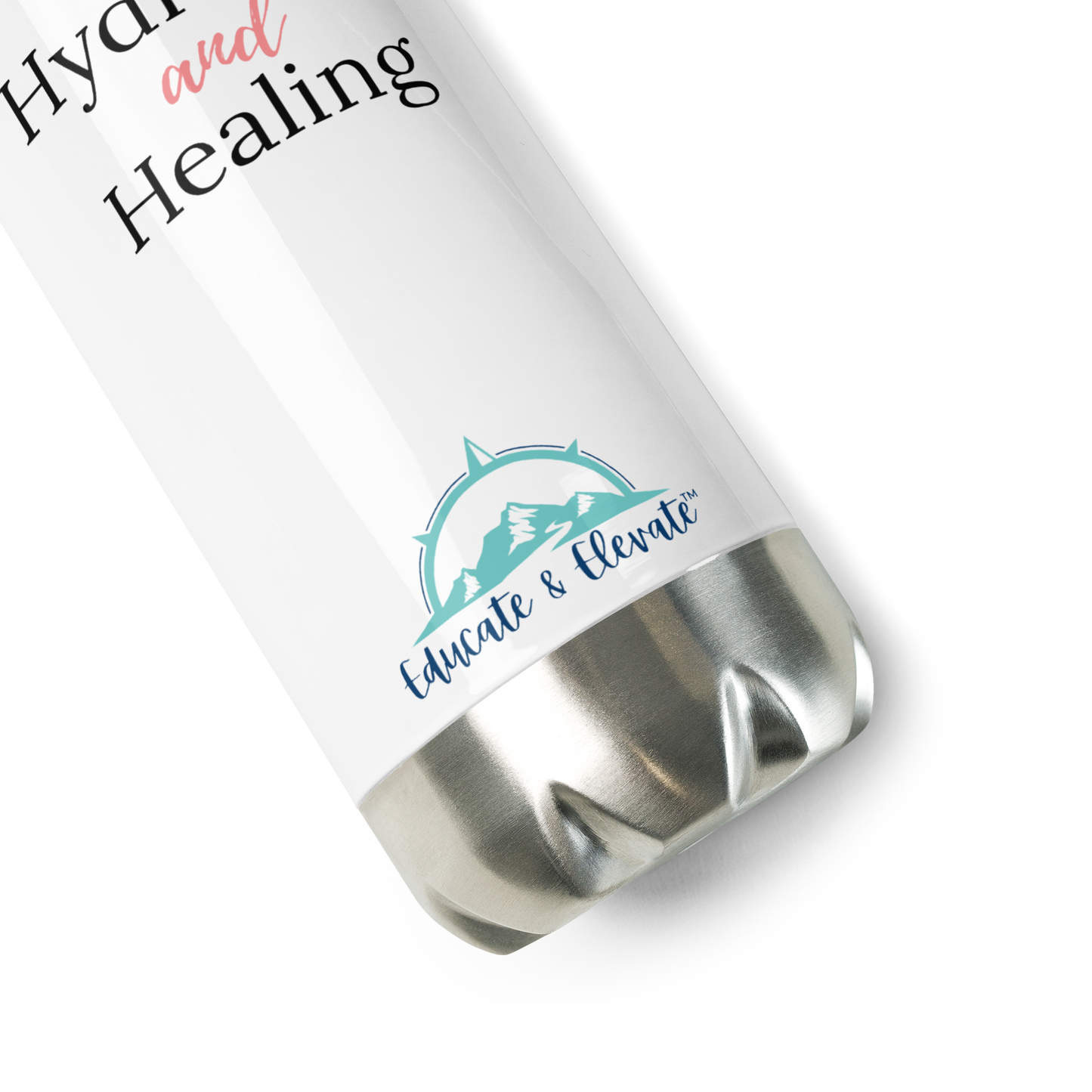 Hydrated and Healing Stainless Steel Water Bottle